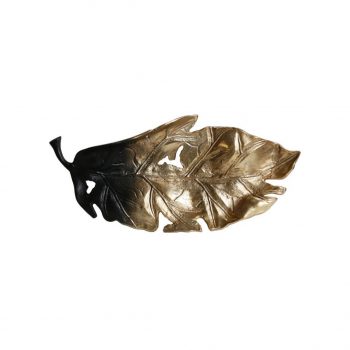 Dk 365 Büyük Boy Yaprak 51x23 Cm Black Gold