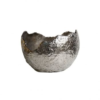 Dk 379 Dekoratıf Büyük Boy Kase 39x32x27 Cm Sılver
