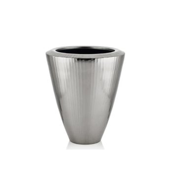 1ag-001ls Mıa Vazo 25,5x25,5x29 Cm Gümüş