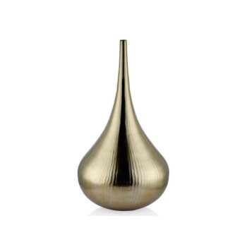 1ag-014g Ava Tombul Vazo 45x45x80cm Altın