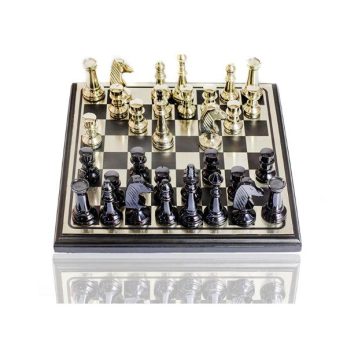 1bsk-21641ss Kıngdom Küçük Satranç Gümüş Siyah