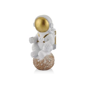 1da-20266b Uzay Oturan Astronot Dekoratif Obje