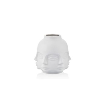 1jb-17045 Valone Buddha Vazo 20,5 Cm Mat Beyaz