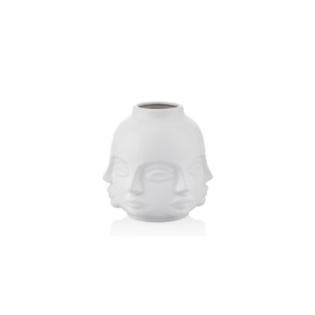 1jb-17045 Valone Buddha Vazo 20,5 Cm Mat Beyaz