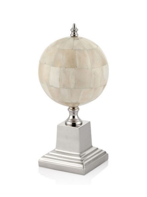 1kn-46410 Quın Beyaz Dekoratıf Buyuk Boy 12.5x12.5x26 Cm