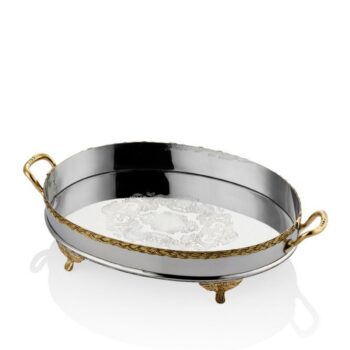 1mg-83sr Black Pearl Halat Desenlı Küçük Boy Tepsi 44x26x8 Cm