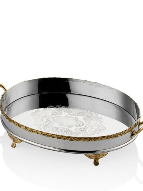 1mg-83sr Black Pearl Halat Desenlı Küçük Boy Tepsi 44x26x8 Cm