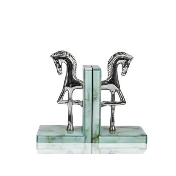 1prg-23793s Horse Kitap Tutucu 27x12cm Gümüş