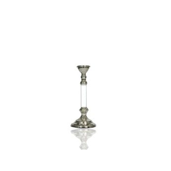 1prg-7332ss Acrylıc Küçük Boy Mumluk Gümüş