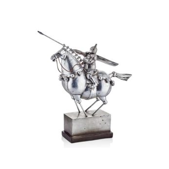 1qd-sd-36 Şovalye Atlı Dekorratif Obje 41,7x15,5x43cm