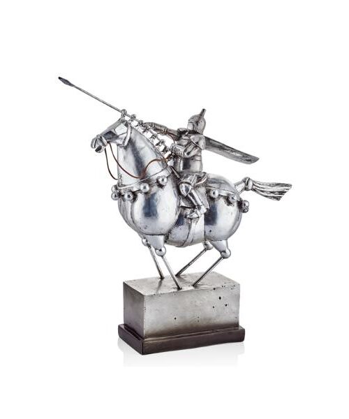 1qd-sd-36 Şovalye Atlı Dekorratif Obje 41,7x15,5x43cm