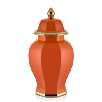 1qd-ww70l Hexagon Büyük Boy Kup 25x25x48 Cm Turuncu