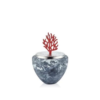 1rs-1433 Frost Mercan Kapaklı Tombol Kup 28,5x42 Cm Grey