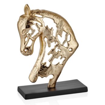 1vns-36030 Jument At Bustu Dekor 20x8x34 Cm Gold