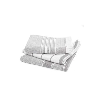 Elis 3lü Kurulama Havlusu %100 Pamuklu 40x60 Cm Baskılı Gri-krem
