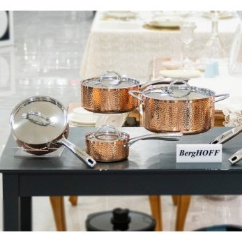 8500942 Berghoff Gem 10 Parça Dövme Bakır Tencere Seti