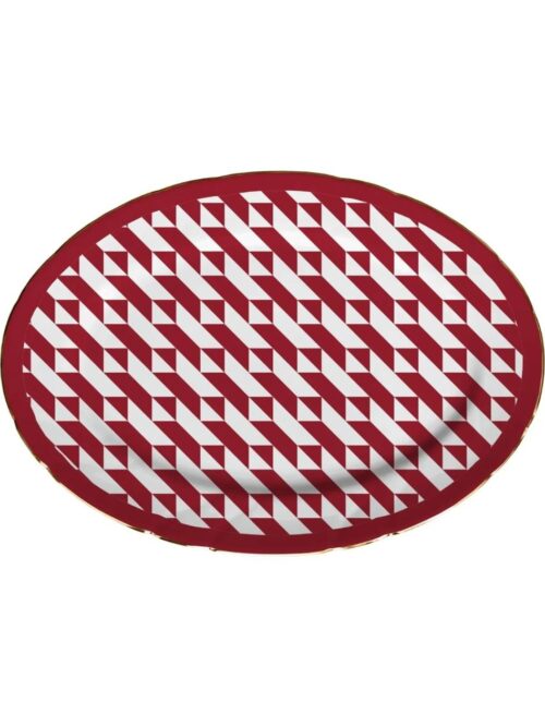 Bacı Mılano Le Rouge Oval Tabak Porselen 27cm