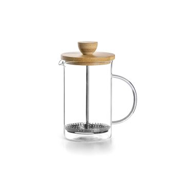 Cam0328 Bambu Kapaklı French Press 600ml
