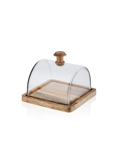 Cam0403 Madera Dikdörtgen Kek Saklama Fanusu 15x19x19 Cm