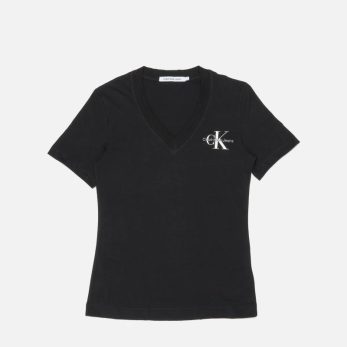 Ck J20j221429 Monologo Slım V-neck Tee Kadın Sweatshırt