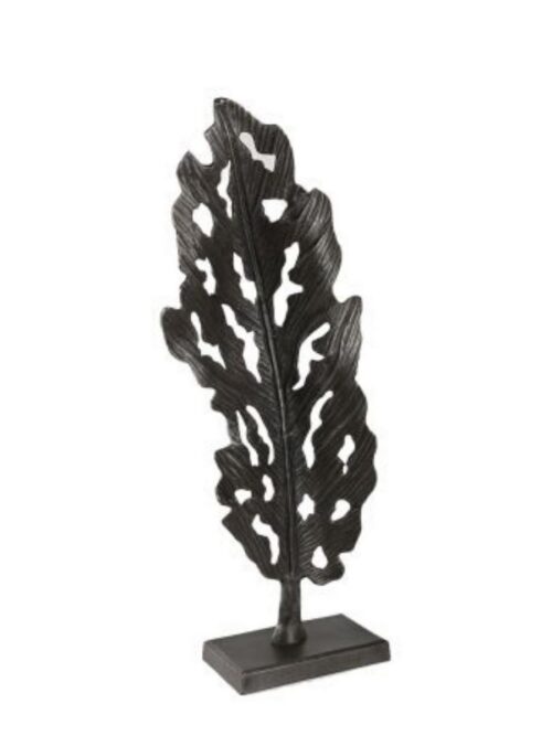 Dk 455 Metal Yaprak Dekor 89*32*14,5 Cm Black