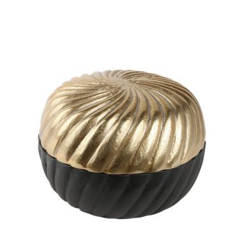 Dk 461 Kapaklı Büyük Kutu 20.5x14.5 Cm Gold-black