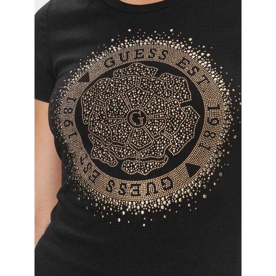 Guess W4rı47j1314 Ss Cn Round Camelıa Kadın Tshırt - Görsel 6