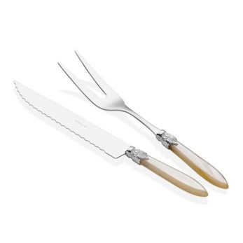 Laura Et Çatal Bıçak Takımı Silver Kemik