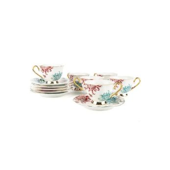 P038.801542 Fleur 6lı Kahve Fincanı Takımı 90cc Beyaz