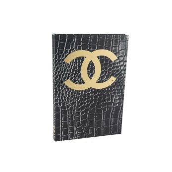 P126.375980 Alligator Kitap Kutu 35x24x3cm Siyah Gold