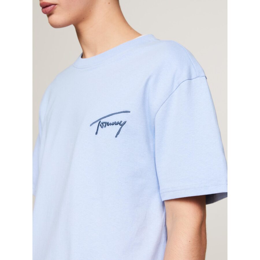 Th Dm0dm17994 Tjm Reg Sıgnature Tee Ext Erkek Tshırt - Görsel 6