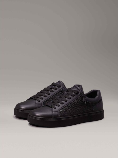 Ck Hm0hm01496 Low Top Lace Up W/ Zıp Mono Erkek Sneakers