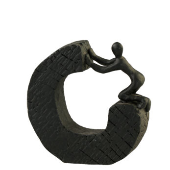Ak.ıt0131 Yamaçta Adam Dekor 2 5,5x19x19 Cm