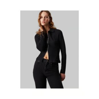 Ck J20j223876 Zıpper Longsleeve Mılano Top Kadın Bluz
