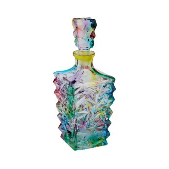 Ev 086 Renklı Kesme Cam Şişe 500ml