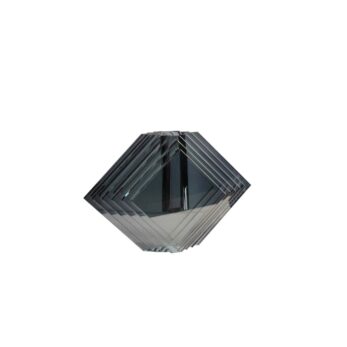Hgc 099 Kristal Büyük Vazo 25x9x17cm Gri