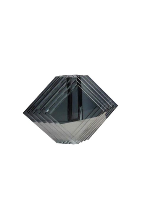 Hgc 099 Kristal Büyük Vazo 25x9x17cm Gri