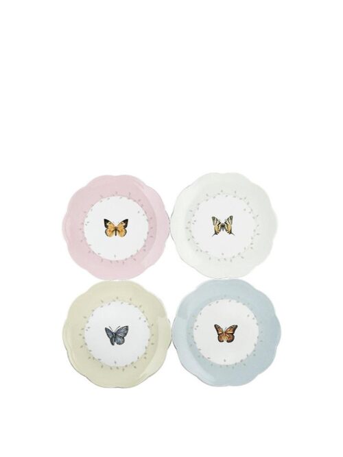 Len6444731 Lenox Butterfly 4 Renk 4'lü Pasta Tabağı 20cm