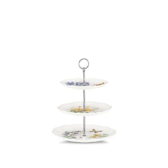 Len825847 Lenox Butterfly 3 Katlı Servis Tabağı