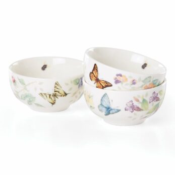 Len890449 Lenox Butterfly Meadow 3'lü Kase Seti 0,32l 11cm