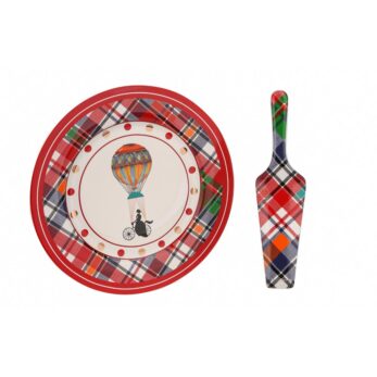 Lyhd 442 Shannon Bone Servıs Tabağı Ve Kaşık Seti 27cm