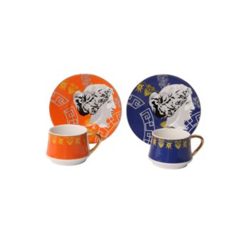 Lyle 003 Mırth 6lı Bone Kahve Fincan Takımı