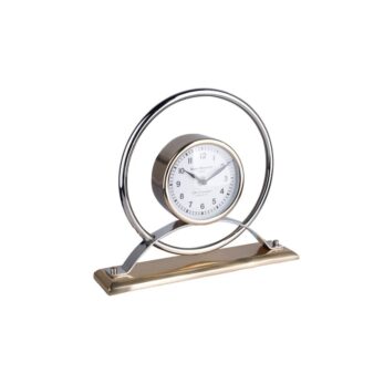 Ms 381 Halkalı Büyük Saat 28cm Altın-gümüş