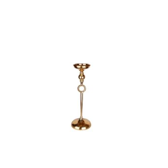Ms 428 Halka Küçük Mumluk 39cm Altın