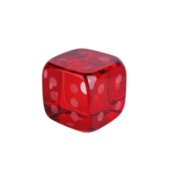 Sal 090 Krıstal Zar 7cm Kırmızı