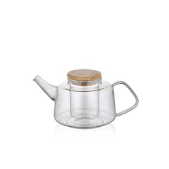 Sse0020 Bambu Kapaklı Süzgeçli Demlik 600ml