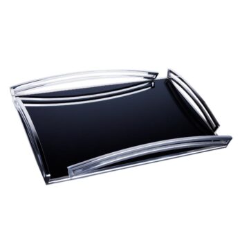 Wk 181 Dikdörtgen Büyük Boy Tepsi 56x36x7cm Gümüş