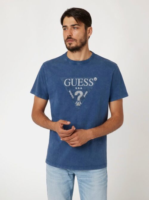 Guess M4yı05ı3z14 Ss Cn Treated Trıang Erkek Tshırt