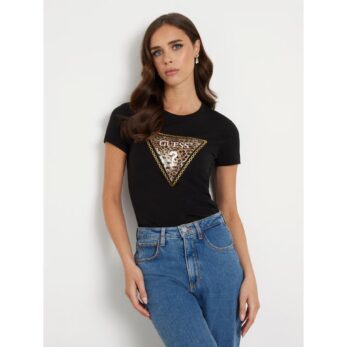 Guess W4yı40j1314 Ss Cn Trıangle Leo T Kadın Tshırt