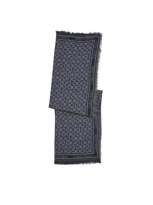 Ck K60k612707 Monogram Jacquard 130x130cm Kadın Eşarp